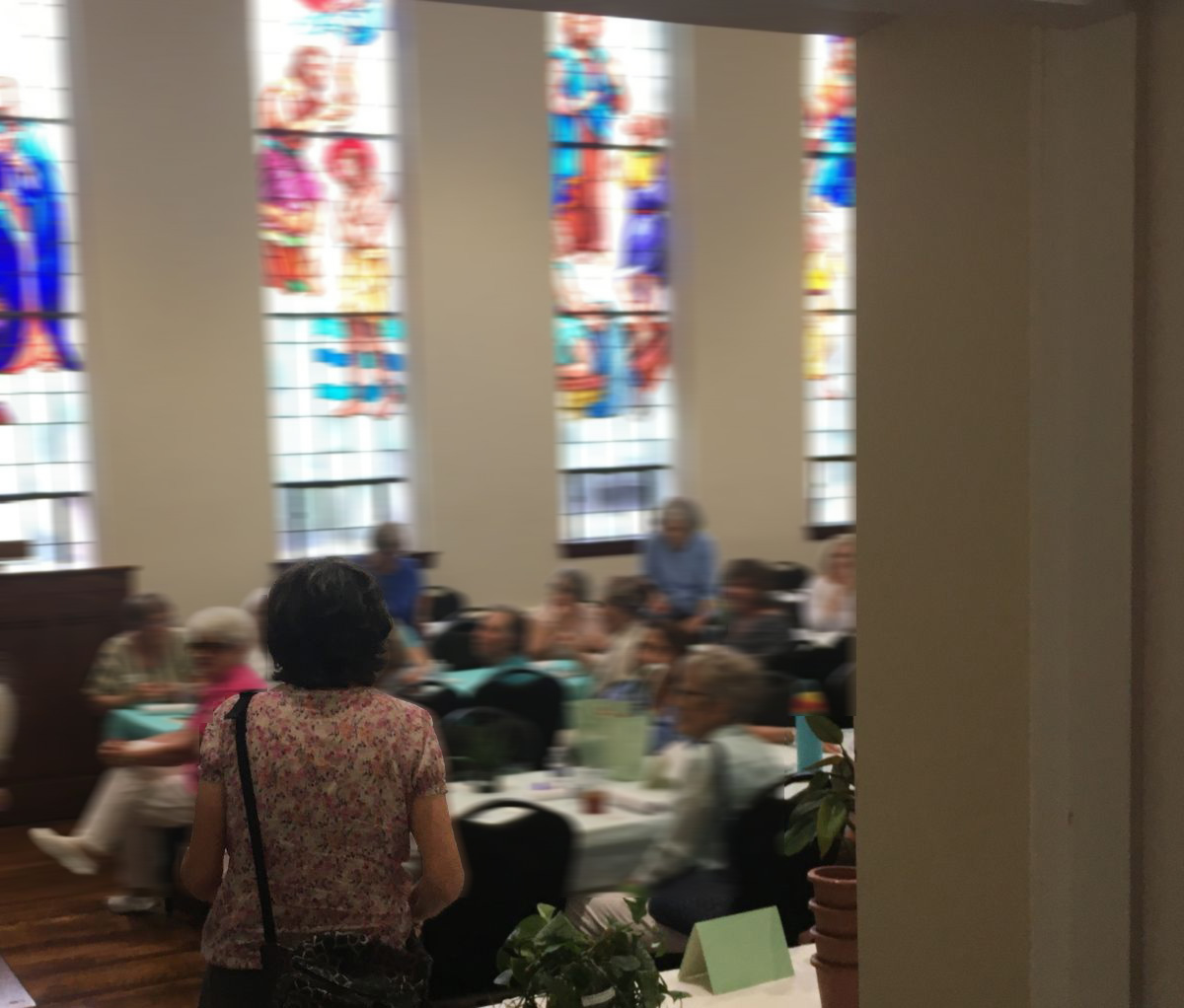 Community members gathered at an AIML brain-health wellness gathering in Hendersonville